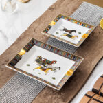 Large Square Ceramic Cigar Ashtray