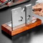 Customizable V-Shaped Large Diameter Guillotine Cigar Cutter