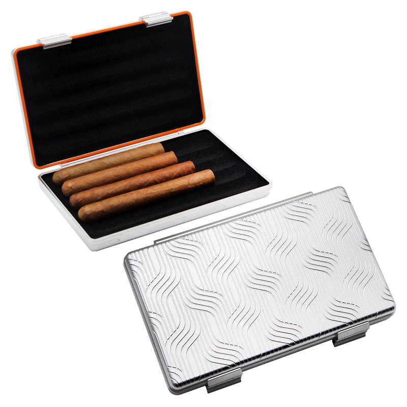 Aluminum 5-Cigar Humidor