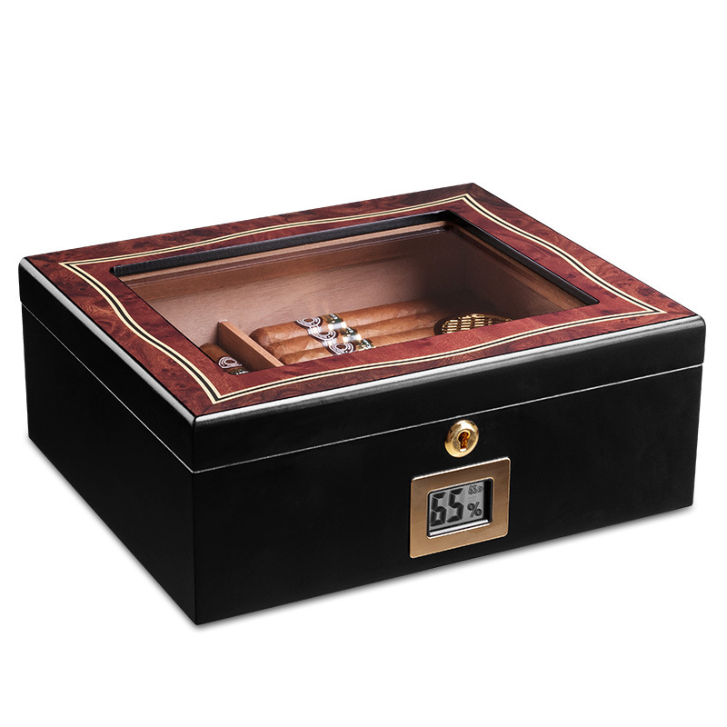 Cedar Wood Cigar Lacquered Humidor