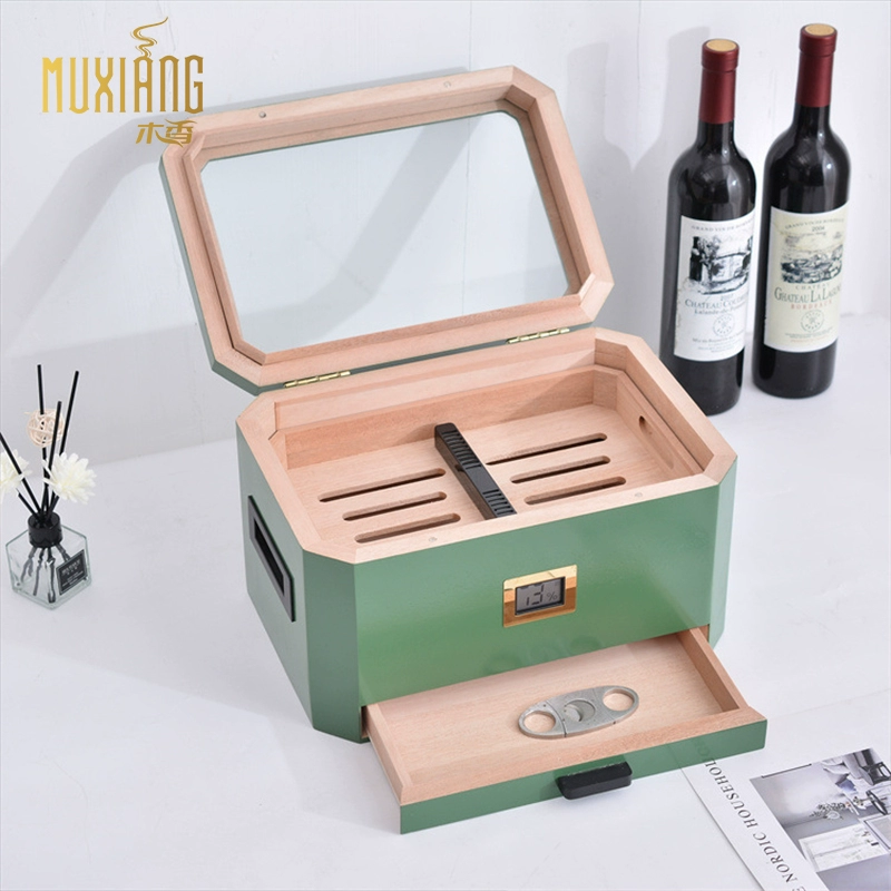 Personalized Drawer-Style Cigar Humidor