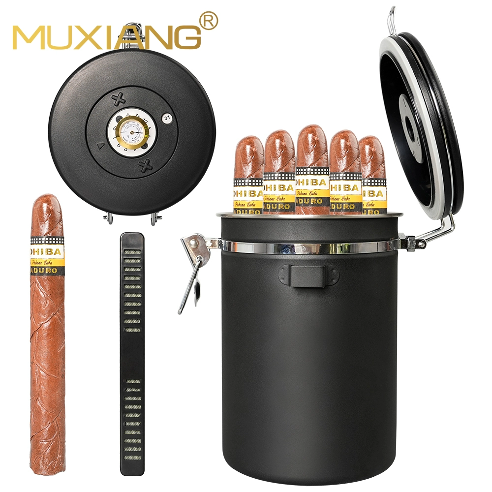 Portable Leather Cigar Humidor