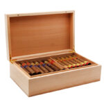 Cedar Wood Tabletop Cigar Box