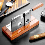 Customizable V-Shaped Large Diameter Guillotine Cigar Cutter