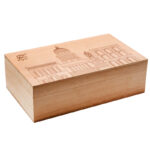 Cedar Wood Tabletop Cigar Box