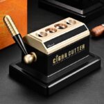 OEM Customizable Gold Novelty Guillotine Cigar Cutter
