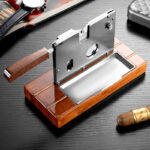 Customizable V-Shaped Large Diameter Guillotine Cigar Cutter