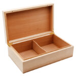 Cedar Wood Tabletop Cigar Box