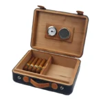 Portable Leather Cigar Humidor