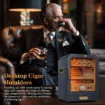 Tabletop Electric Cigar Humidor with Lighting Control