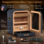 Tabletop Electric Cigar Humidor with Lighting Control