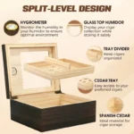 Cigar Humidor With Glass Top