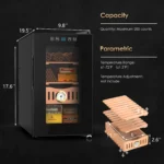 25l Electric Modern Cigar Humidor Cabinet
