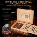 Luxury Cigar Humidor Gift For Men - Image 5