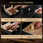 Handmade Wooden Cigar Humidor Desktop