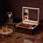 Elegant Wooden Cigar Humidor