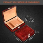 Lacquer Finish Humidor Box - Image 2