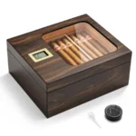 Elegant Wooden Cigar Humidor