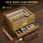 Glass Top Desktop Cigars Case