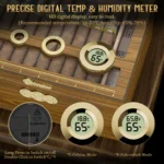 Glass Top Desktop Cigars Case