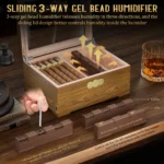 Glass Top Desktop Cigars Case